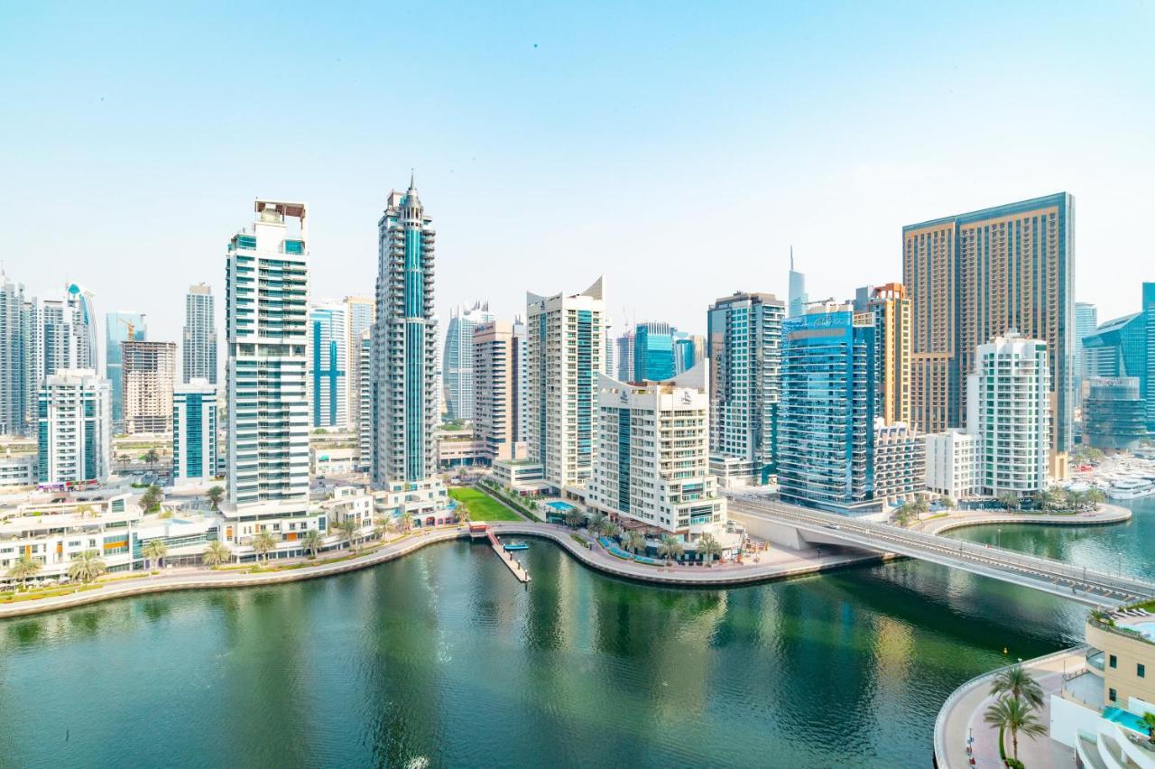 SBL - Modern 2BR apartment in Dubai Marina with Full Marina View Bagian luar foto