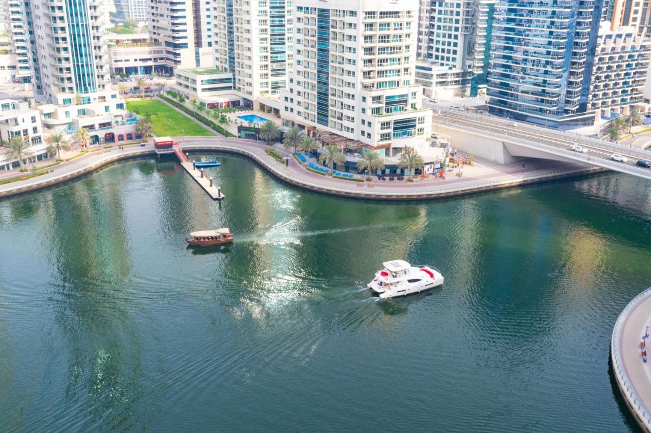 SBL - Modern 2BR apartment in Dubai Marina with Full Marina View Bagian luar foto
