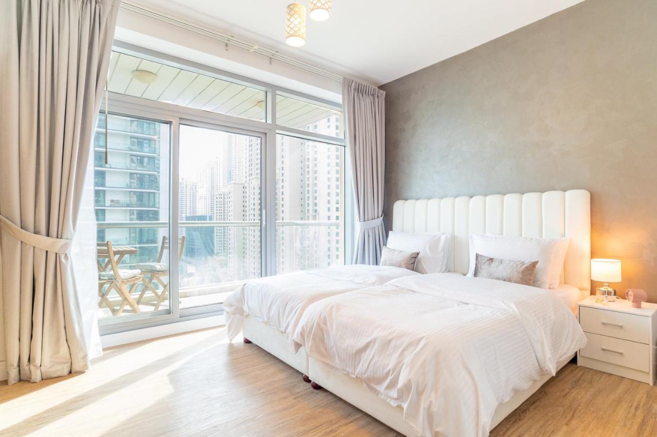 SBL - Modern 2BR apartment in Dubai Marina with Full Marina View Bagian luar foto